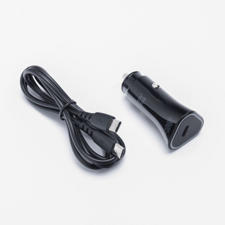 BLUE STAR ładowarka samochodowa 3A 20W Typ C + kabel Typ C do Typ C PD QC3.0 AFC czarna