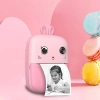 Mini-Thermodrucker für Kinder mit Kamera und Camcorder - Rosa