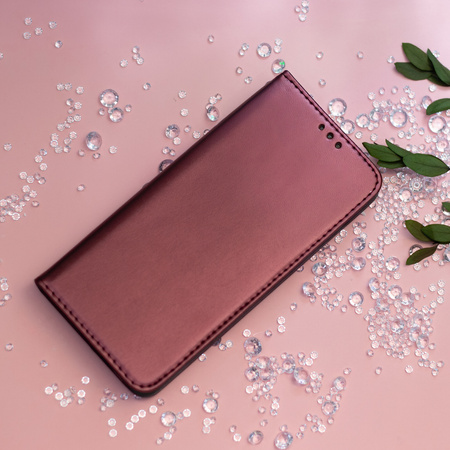 Etui Smart Magnetic do Samsung Galaxy A17 5G burgundowe