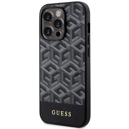 Guess GUHMP14XHGCFSEK iPhone 14 Pro Max 6.7&quot; schwarz/schwarz Hardcase GCube Stripes MagSafe