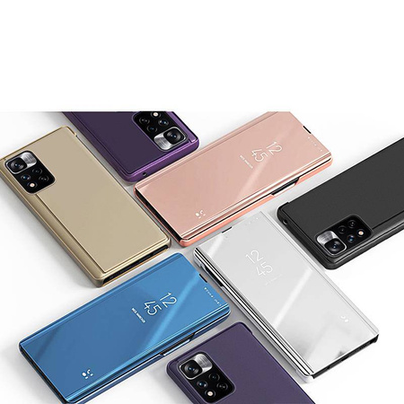 Clear View Case flip cover for Xiaomi Redmi Note 11S / Note 11 blue