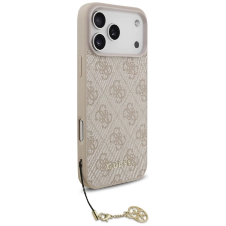 Etui Guess 4G Charms Collection MagSafe na iPhone 17 Pro Max - różowe