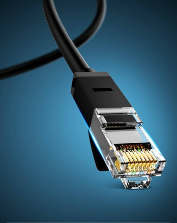 Ugreen kabel przewód internetowy sieciowy Ethernet patchcord RJ45 Cat 6 UTP 1000Mbps 3m czarny (20161)