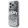 Schutzhülle IPHONE 16 PRO DKNY Hardcase Liquid Glitter Arch Logo (DKHCP16LLBNAEK) schwarz