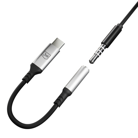Accessories - 3mk Adapter USB-C - Jack 3.5 mm
