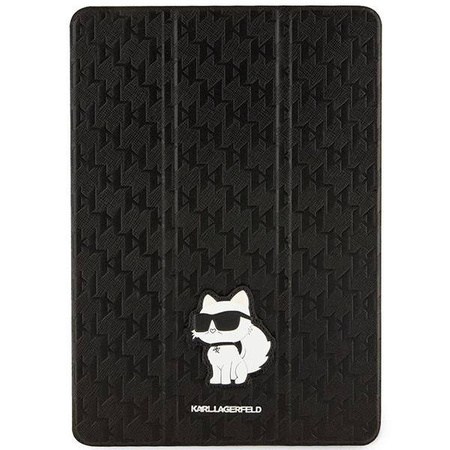 Karl Lagerfeld KLFC10SAKHPCK iPad 10.2&quot; Folio Magnet Allover Cover schwarz/schwarz Saffiano Monogram Choupette