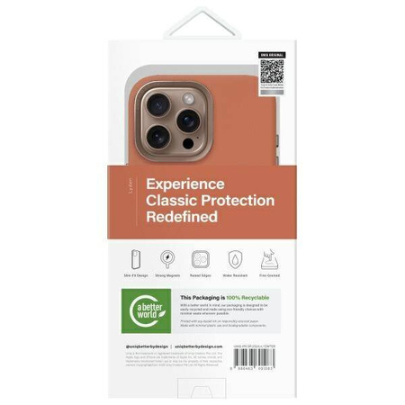 Case IPHONE 16 PRO MAX UNIQ Lyden Magclick Charging Terracotta brown