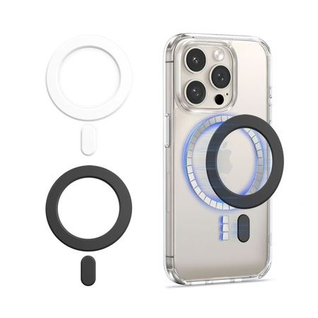 Uniwersalna Blaszka Magnetyczna / Ring MagSafe do Smartfona Tech-Protect Magmat biała