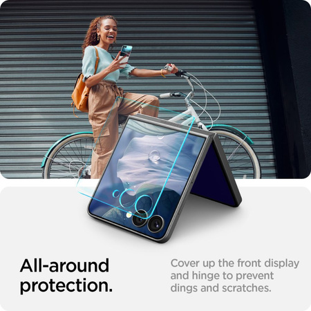 SZKŁO HARTOWANE SPIGEN GLAS.TR ”EZ FIT” HD GALAXY Z FLIP 7 CLEAR