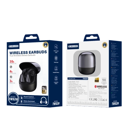 JELLICO słuchawki bezprzewodowe TWS29 Czarny