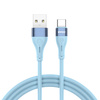 BWOO kabel X280C Minimalist Silicone 3A USB-A do USB-C niebieski