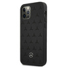 Mercedes MEHCP12LPSQBK iPhone 12 Pro Max 6,7" czarny/black hardcase Leather Stars Pattern