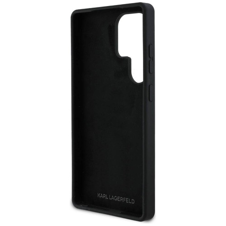 Karl Lagerfeld nakładka HC Silicone Sign Metal Logo do Samsung Galaxy S25 Ultra czarna