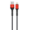 Blavec Kabel Raptor pleciony - USB na Lightning - 2,4A 0,5 metra (CRA-UL24BR05) czarno-czerwony