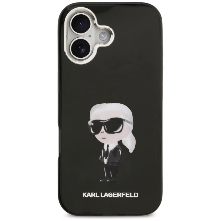 Karl Lagerfeld IML Aquarelle Karl &amp; Logo MagSafe Case for iPhone 17 - Black