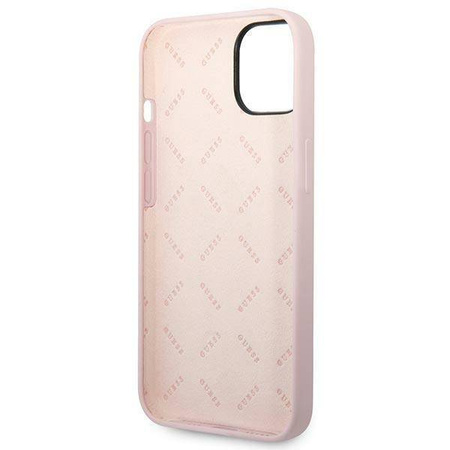 Etui IPHONE 14 PLUS Guess Hardcase Silicone Triangle fioletowe