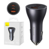 Baseus Golden Contactor Pro USB-A car charger + 2x USB-C 65W dark gray (CGJP010013)