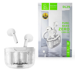 SŁUCHAWKI BLUETOOTH DENMEN EARBUDS BIAŁE DL29 TWS