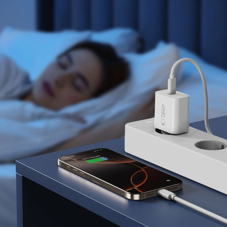 TECH-PROTECT ładowarka sieciowa NC20W USB-C + KABEL USB-C WHITE