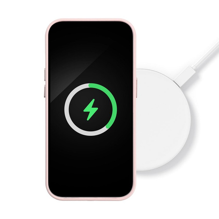 Futerał LEATHER MAG COVER kompatybilny z MagSafe do SAMSUNG S25 różowy