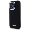 Original Handyhülle IPHONE 15 PRO DKNY Hardcase Plain Logo MagSafe (DKHMP15LPSCMCLK) schwarz