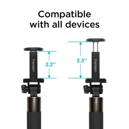 Spigen S530w Wireless Selfie Stick Black