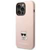 Original Case IPHONE 14 PRO Karl Lagerfeld Hardcase Silicone Choupette Body light pink