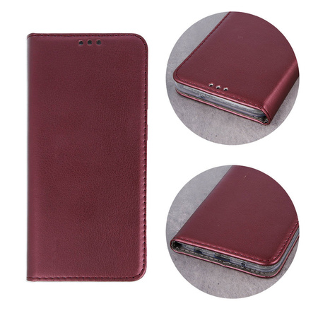 Etui Smart Magnetic do Samsung Galaxy A14 4G / A14 5G burgundowe