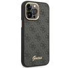 Original Case IPHONE 14 PRO MAX Guess Hard Case 4G Vintage Gold Logo (GUHCP14XHG4SHK) black