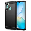 Carbon Case Hülle für Infinix Hot 12 Pro flexible Silikon Carbon Hülle schwarz