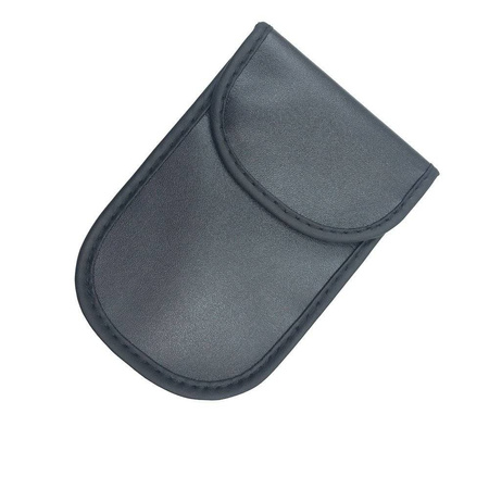 Etui antykradzieżowe na klucze samochodowe blokujące fale radiowe Faraday Box klatka Faradaya 14 cm z 10 cm czarny