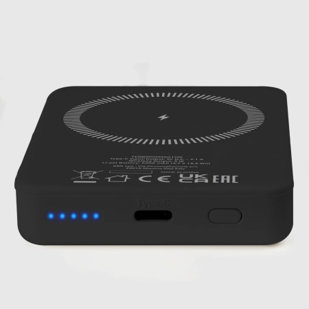 SBS TEBB5000MAG1CK Wireless Power Bank 5000 mAh USB-C, MagSafe Compatible - Black
