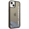 Karl Lagerfeld Liquid Glitter Translucent Elongated Logo Case – Etui iPhone 14 Plus (czarny)