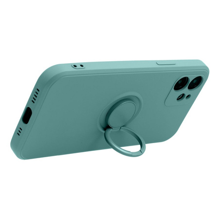 Futerał SILICONE RING do IPHONE 15 PRO zielony