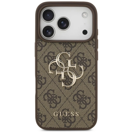Guess 4G Big Logo Case for iPhone 17 Pro - Brown
