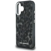 Etui Karl Lagerfeld IML Leopard Pattern MagSafe na iPhone 16 - czarne