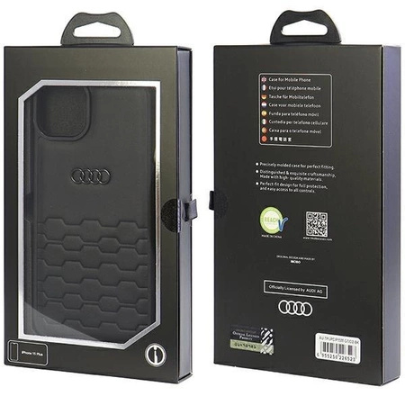 Etui Audi GT Synthetic Leather do iPhone 15 Plus - czarne