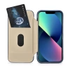 iCarer CE Oil Wax Premium Leather Folio Case iPhone 14 Plus magnetische Klapphülle MagSafe blau (AKI14220707-BU)