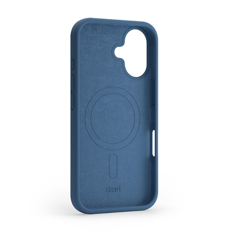 Nakładka Etteri Silicone Mag do iPhone 16 Plus 6,7" ciemnoniebieska