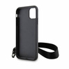 Karl Lagerfeld KLHCN61SAKLMBSK iPhone 11 / Xr 6,1" schwarz/schwarzes Hardcase Monogram Losange Saffiano
