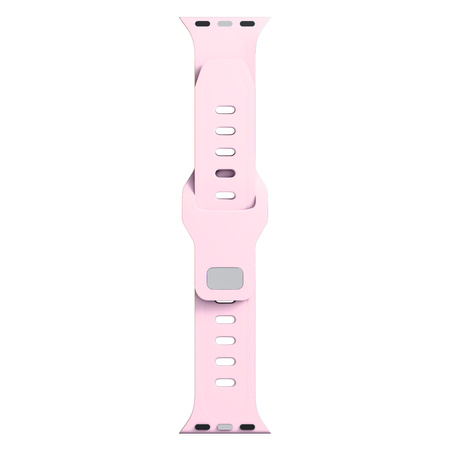 3MK Silicone Watch Strap Powder Pink dla Apple Watch 42/44/45/49 mm