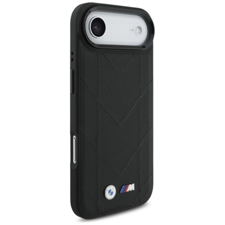 BMW M Quilted Logo MagSafe Case für iPhone 17 Air – Schwarz