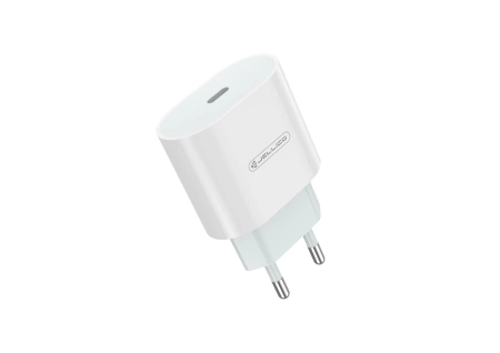 JELLICO Netz-Ladegerät AK200 PD 20W 1xUSB-C + Kabel USB-C - Lightning weiss