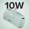 Powerbank SBS EcoPower 5000 mAh 10W z wbudowanym portem USB-C - zielony
