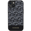 Original Handyhülle IPHONE 13 / 14 / 15 Guess Hardcase IML 4G MagSafe (GUHMP15SHGCFSEK) schwarz