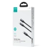 2-in-1-Kabel Joyroom Speedy-Serie SA21-1T2 USB-C - USB-C / Lightning 100 W 1,5 m schwarz