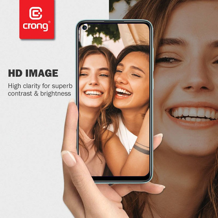 Crong 7D Nano Flexible Glass - Szkło hybrydowe 9H na cały ekran OPPO realme C11