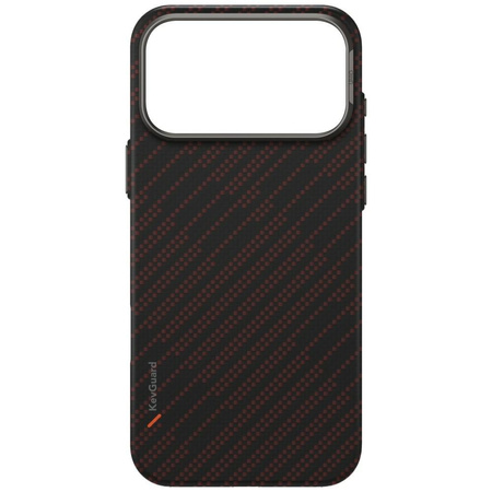 Etui UNIQ Keva EDGE do iPhone 17 Pro Max Magclick Charging pomarańczowy