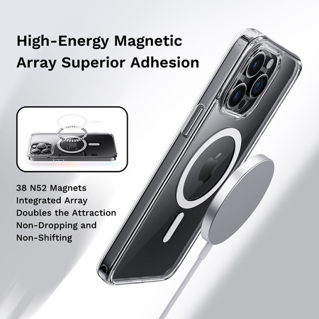 Rock Etui Crystal Series Magnetic do Iphone 16 Pro Max przezroczyste