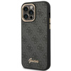 Original Case IPHONE 14 PRO MAX Guess Hard Case 4G Vintage Gold Logo (GUHCP14XHG4SHK) black